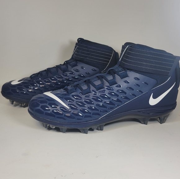 Mens Size 15 Nike Force Savage Pro 2 Football Cleats Navy White BV3969-401 - Picture 2 of 10